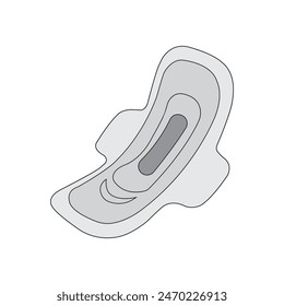 diseño de símbolo de Ilustración vectorial de icono de toalla sanitaria