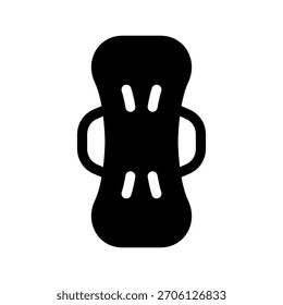 Ilustración de diseño de símbolo de Vector de icono de almohadilla sanitaria