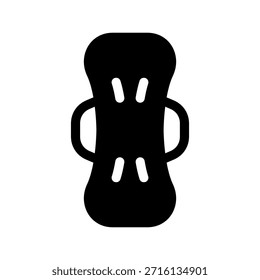 Ilustración de diseño de símbolo de Vector de icono de almohadilla sanitaria