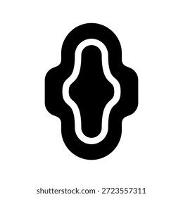 Ilustração do design do símbolo do vetor do ícone da almofada sanitária
