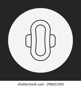 sanitary pad line icon