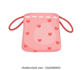 sanitary protector bag with hearts