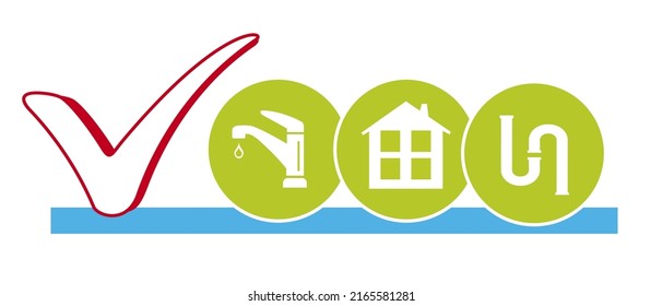 Sanitary service graphic with buttons.