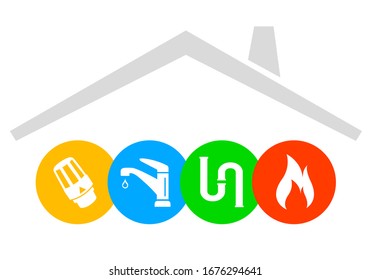 sanitary service graphic in vector quality