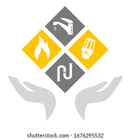 sanitary service graphic in vector quality