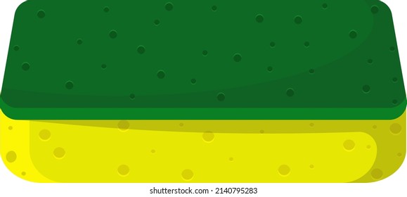 Sanitary sponge, illustration, vector on a white background.