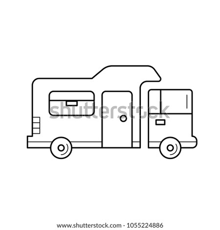 Sanitary station vector line icon isolated on white background. Sanitary station line icon for infographic, website or app. Icon designed on a grid system.