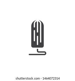 Sanitary tampon vector icon. filled flat sign for mobile concept and web design. Women intimate hygiene glyph icon. Symbol, logo illustration. Vector graphics