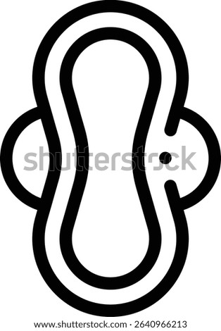 sanitary towel icon. Thin Linear Style Design Isolated On White Background