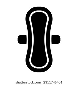 Sanitary Towel Vector Glyph Icon For Personal And Commercial Use.
