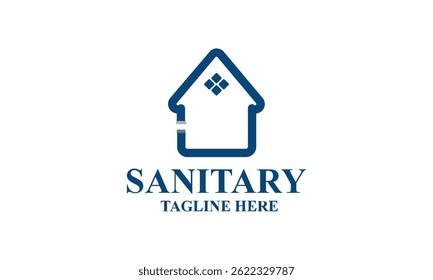 Sanitary ware logo design icon vector image