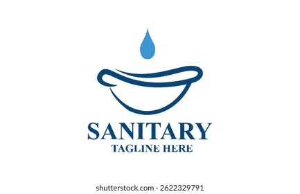 Sanitary ware logo design icon vector image
