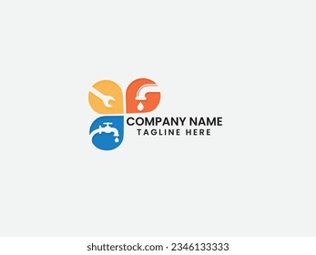 Sanitary ware logo design. pipe fittings logo design. Business. Tap vector. Sanitary logo. Water. Repair pipe. Finance. Premium
