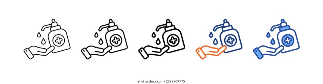 Sanitation Different Set Vector Icon Illustration
