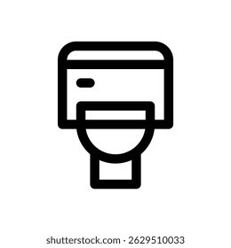 Sanitation. Editable stroke vector icon.