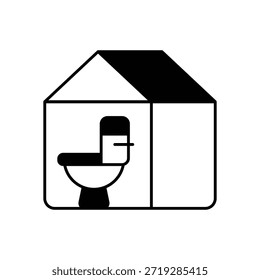 Sanitäranlagen Symbol, Vektorgrafik