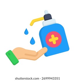 Sanitation Icon Flat Vector Illustration