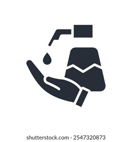 sanitation icon. vector.Editable stroke.linear style sign for use web design,logo.Symbol illustration.
