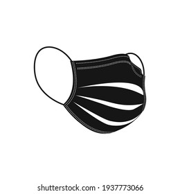 Sanitation and protection facemask ppe icon set with respiratory face masks