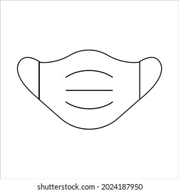 Sanitation and protection facemask ppe icon set with respiratory face masks