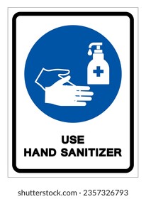 Sanitise Hands Symbol Sign, Vector Illustration, Isolate On White Background Label. EPS10 