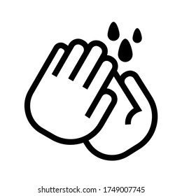 sanitize hand here sign vector