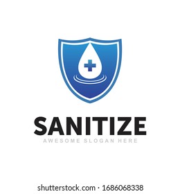 Sanitize Logo, Hand Soap Logo, Cleaning Logo, Health Logo