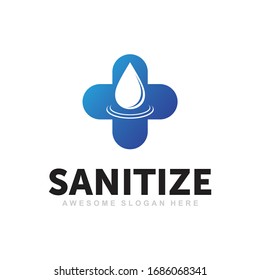 Sanitize Logo, Hand Soap Logo, Cleaning Logo, Health Logo