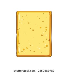 sanitize yellow sponge cartoon. scrub soap, detergent bleach, vinegar baking sanitize yellow sponge sign. isolated symbol vector illustration