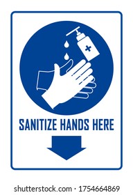 Sanitize your hands advice lettering and design vector illustration isolated on white background