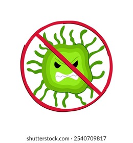 sanitizer anti bacteria cartoon. germicide sterilize, hygiene protect, kill prevent sanitizer anti bacteria sign. isolated symbol vector illustration