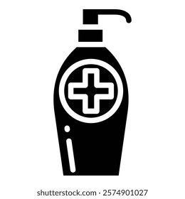 Sanitizer Bottle Icon Element For Design