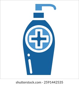 Sanitizer Bottle Icon Element For Design