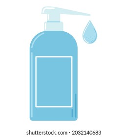 sanitizer bottle liquid icon isolated