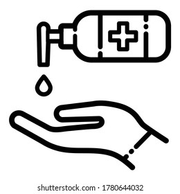 Sanitizer  Flat Icon Isolated On White Background