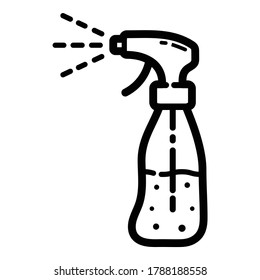 Sanitizer Flat Icon Isolated On White Background
