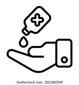Sanitizer Healthcare Medical, vector graphic Illustration Icon.
