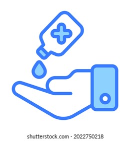 Sanitizer Healthcare Medical, vector graphic Illustration Icon.