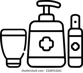 Sanitizer icon. Medical vector icon. Disinfection accessories. Part of the medical icon set