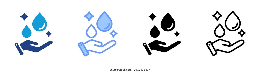 Sanitizer icon set multiple style collection