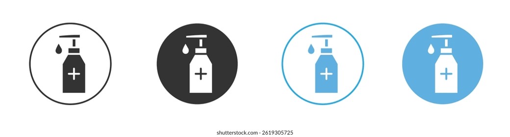 Conjunto gráfico de Vector de icono de desinfectante