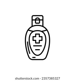Sanitizer-Symbol in Vektorgrafik. Illustration