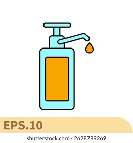 sanitizer icons  symbol vector elements for infographic web