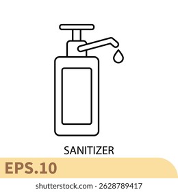 sanitizer icons  symbol vector elements for infographic web