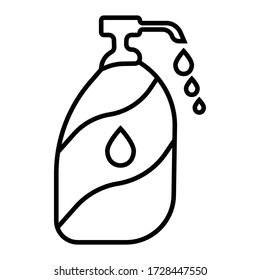 Vector de icono de jabón líquido Sanitizer