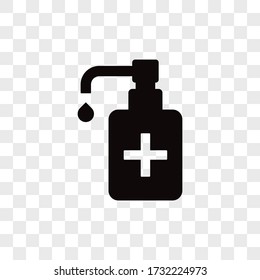 Sanitizer liquid soap icon vector. Hygiene sign