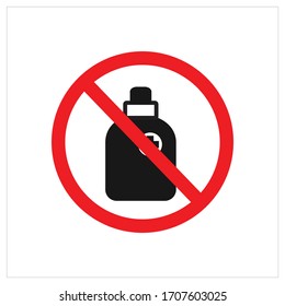 sanitizer liquid soap vector icon, with white background .