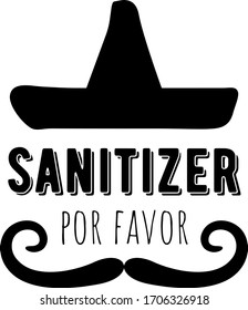 Sanitizer por favor quote. Funny text