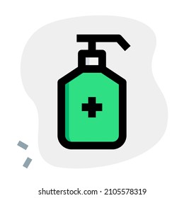 Sanitizer pump bottle to avoid coronavirus contact