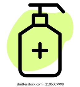 Sanitizer pump bottle to avoid coronavirus contact